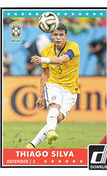 Thiago Silva Paris Saint-Germain 2015 Donruss Soccer Cards #54